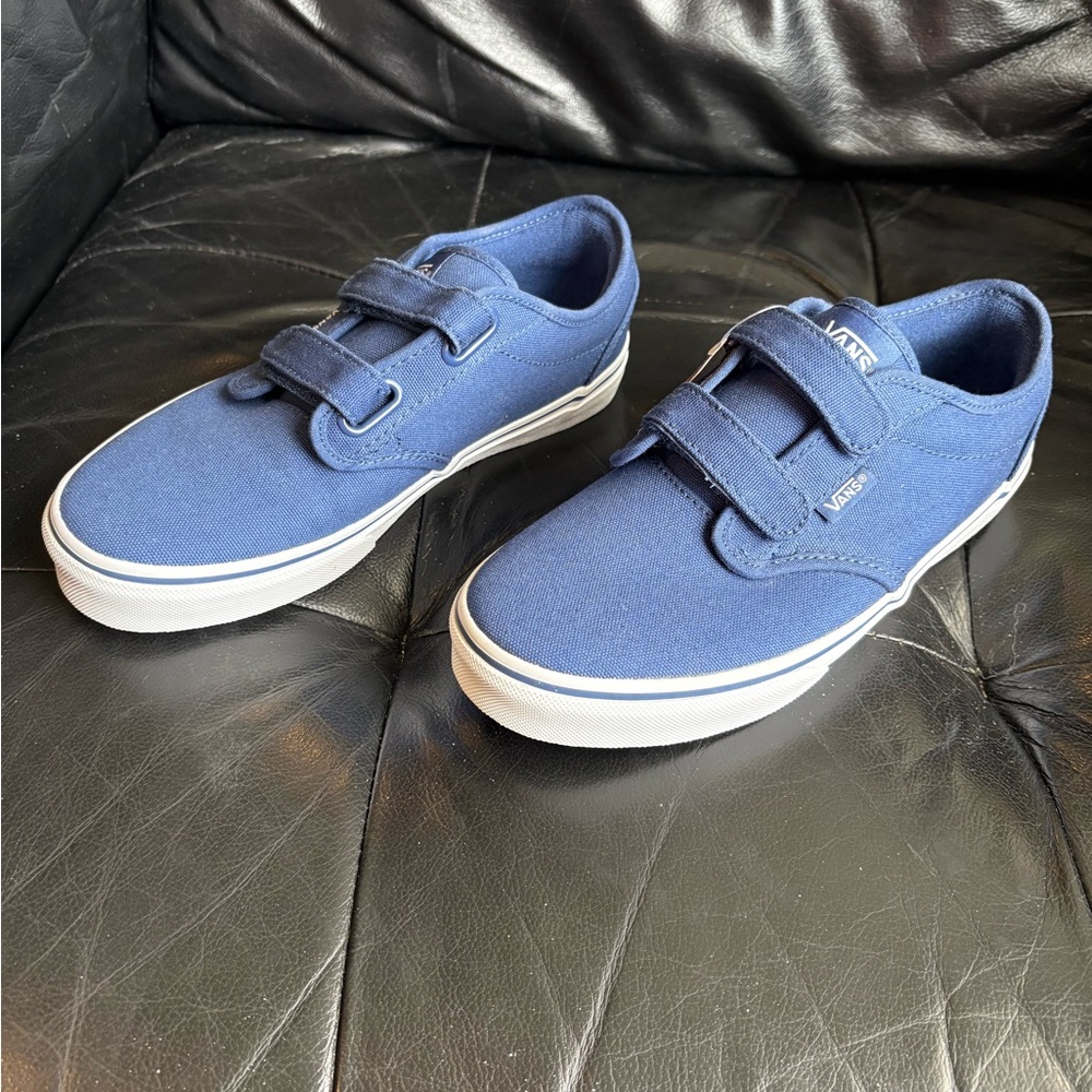 Vans Kids Blue Canvas Shoes